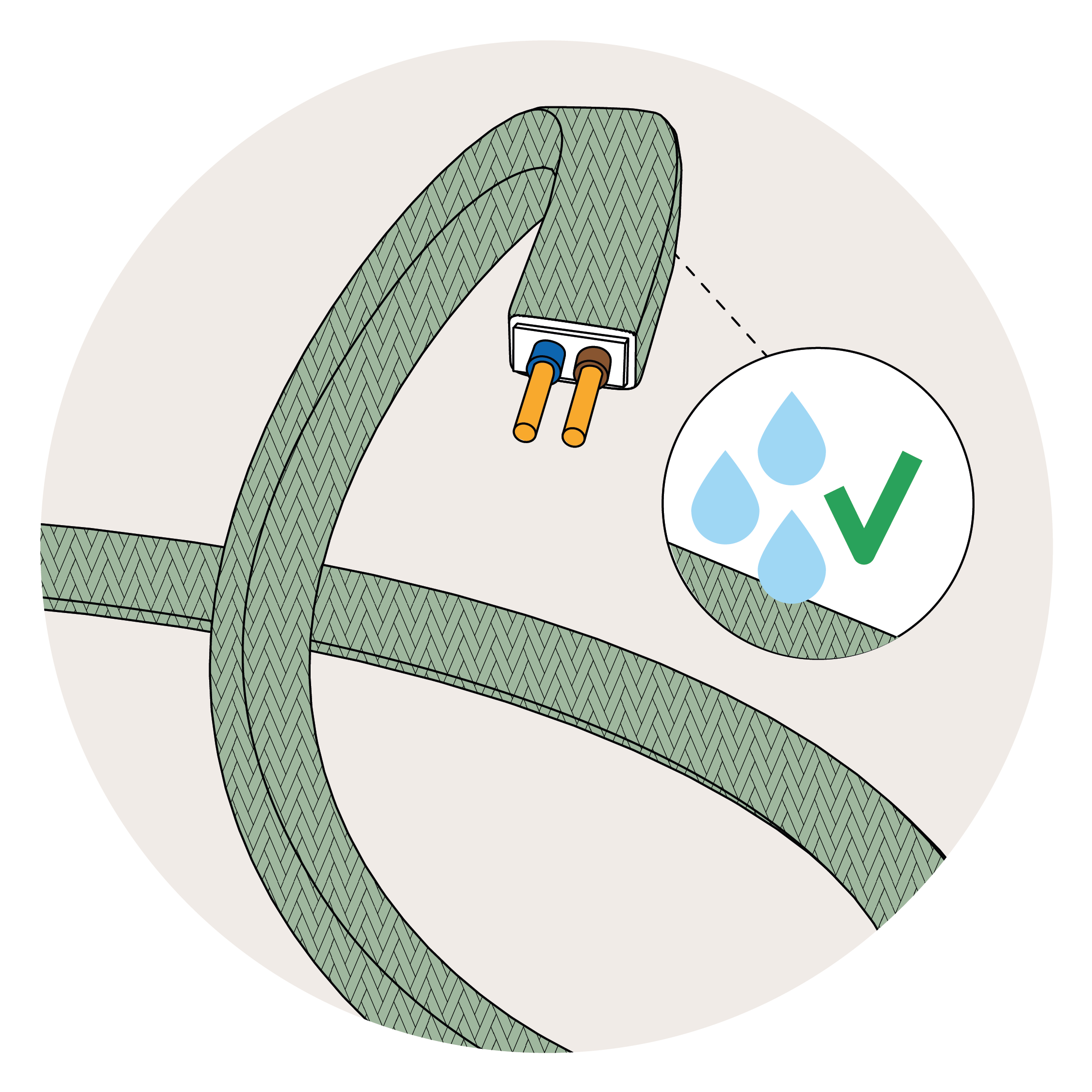 Cabos para grinaldas de luz