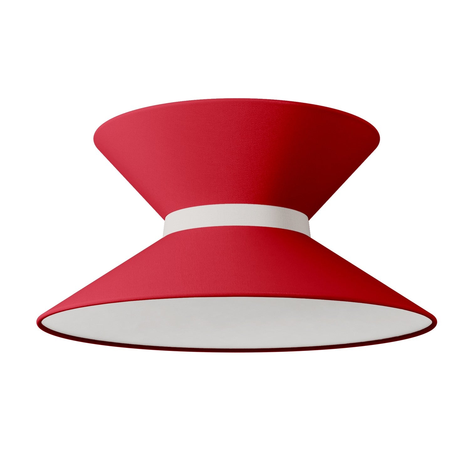 Paralume in tessuto Clessidra Teletta rosso - Made in Italy Arenal sabbia