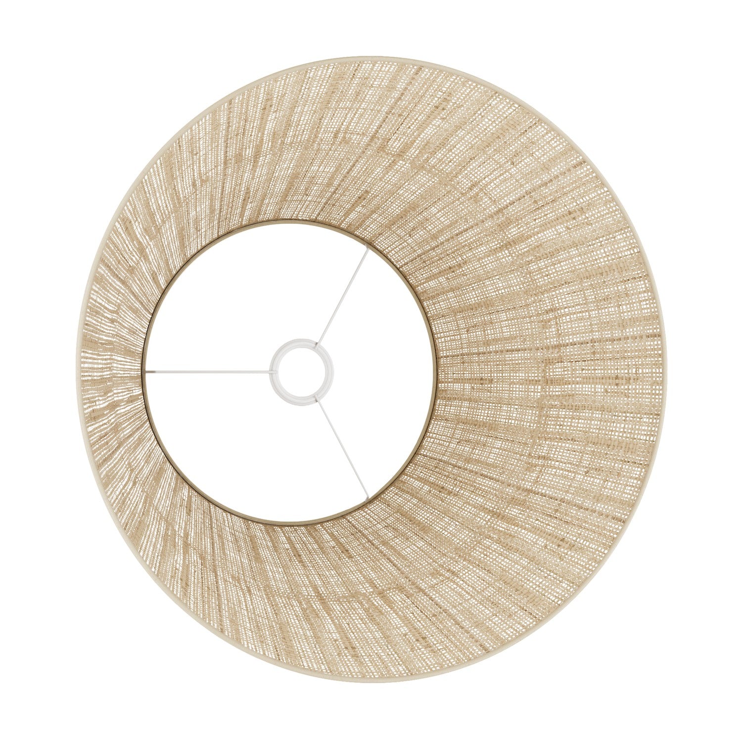 Paralume Impero L per sospensione con attacco E27 - Made in Italy - Raphia