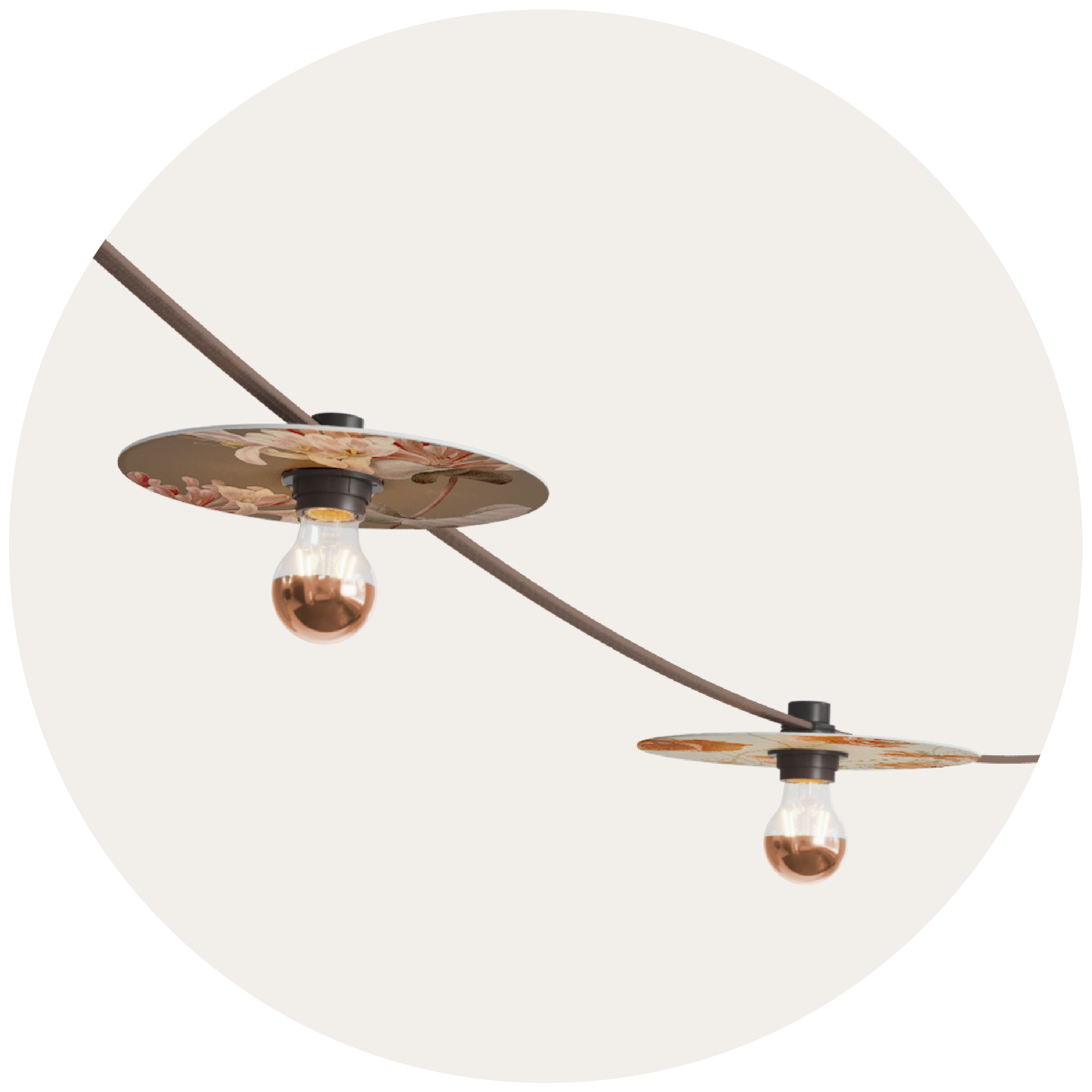 Grinaldas de luz para exterior