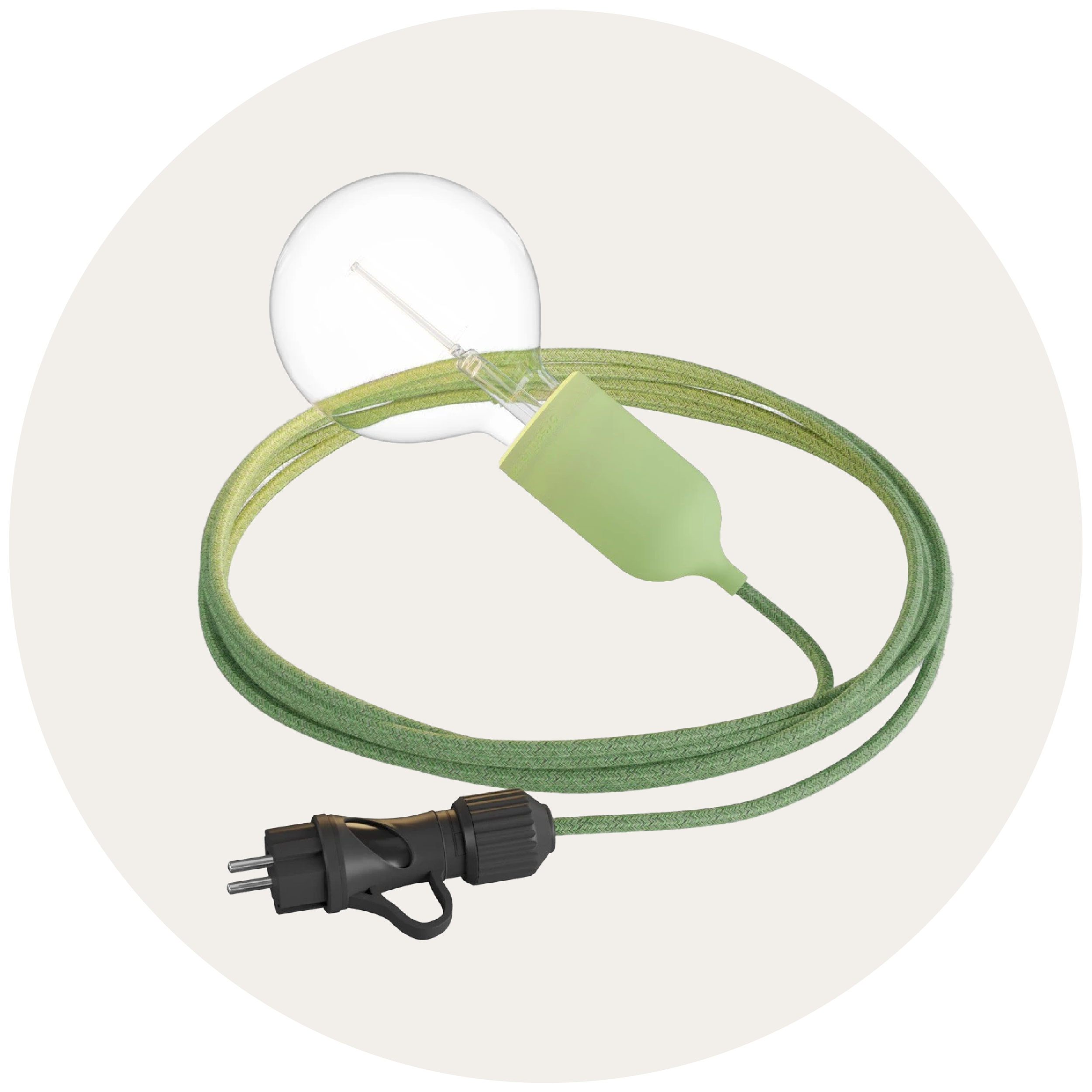 Candeeiros com ficha para exterior