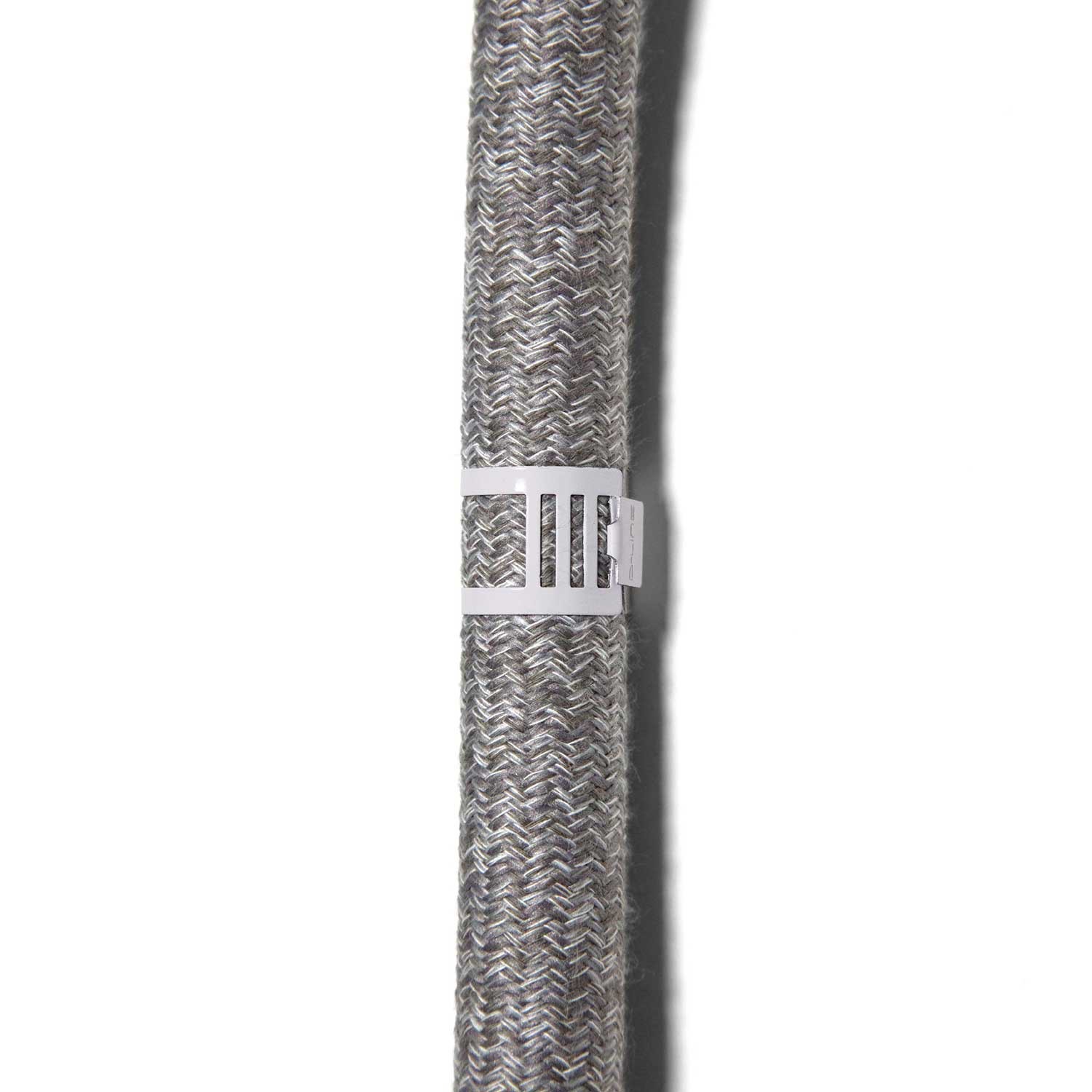 Clip de cabo ajustável em metal branco para Creative-Tube
