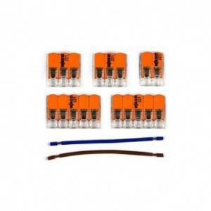 Kit de conectores WAGO compatível com 2x cabo para rosácea de teto de cinco furos