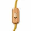 Interruptor unipolar em linha Creative Switch Cobre Escovado
