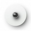 Abajur plano Mini Ellepì 'Solid Color' ideal para suspensão ou para cordão de luzes, 24 cm de diâmetro - Fabricado em Itália