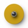 Abajur plano Mini Ellepì 'Solid Color' ideal para suspensão ou para cordão de luzes, 24 cm de diâmetro - Fabricado em Itália