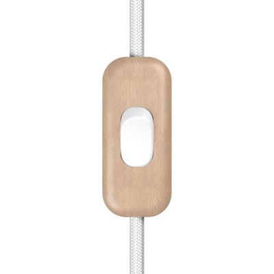 Interruptor unipolar em linha Creative Switch cor de madeira de faia