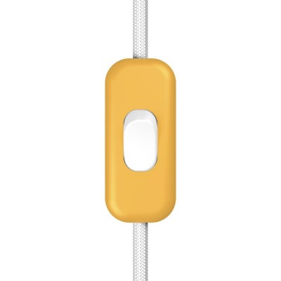Interruptor unipolar em linha Creative Switch amarelo mostarda