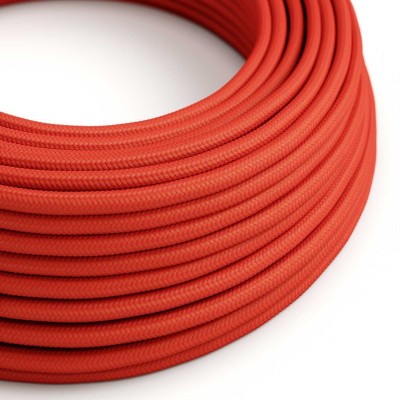 Cabo elétrico de silicone Ultra Soft com forro em tecido Vermelho - RM09 redondo 2x0,75 mm
