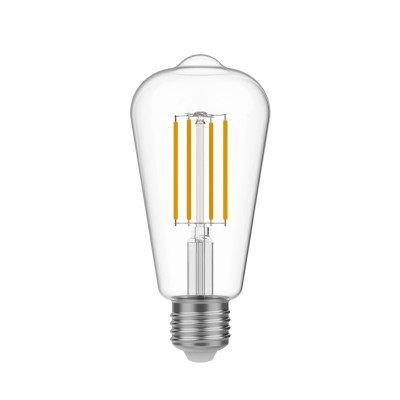Lâmpada LED Edison Transparente ST64 7W 806Lm E27 3500K Regulável - N02