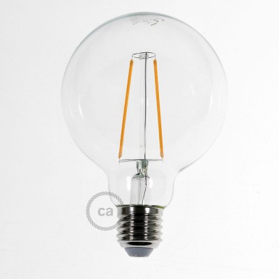 Lâmpada Transparente LED - Globe G95 Filamento Longo 4W Decorativo Vintage 2200K