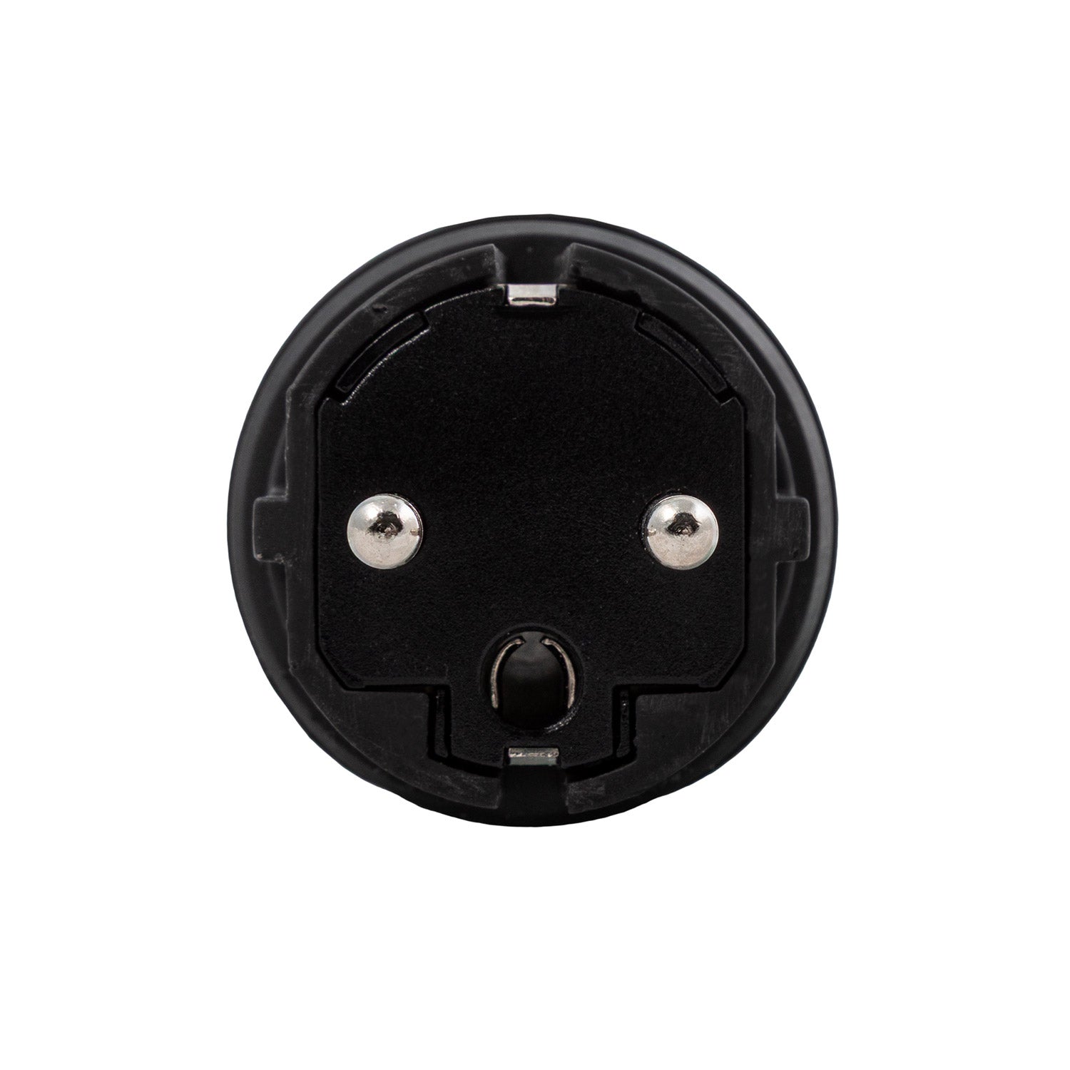 Spina Schuko Nera 16A 250V IP44 per esterno - Compatibile Sistema Modulair - Nero