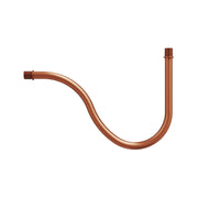 Tubo curvo de extensão em S para lâmpada, 16,5 cm em metal - Cobre acetinado