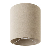 Paralume Cilindro M in tessuto con attacco E27 - Made in Italy - Lana Beige