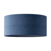 Paralume Cilindro XXL in tessuto con attacco E27 - Made in Italy - Lana Blu