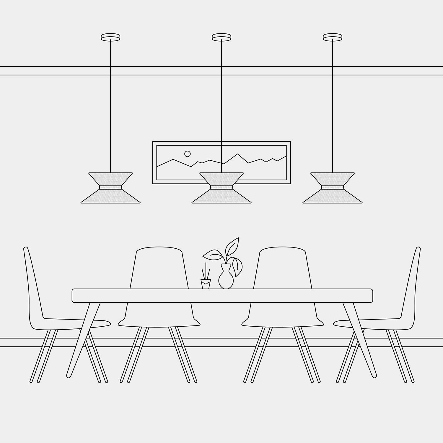 Paralume in tessuto Clessidra per lampada a sospensione - Lana Grigio Chiaro Lana sabbia