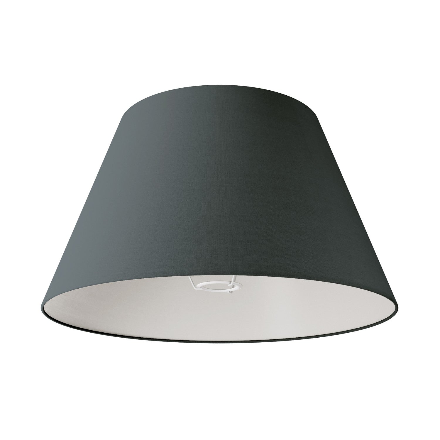 Paralume Impero L per lampada da tavolo o applique con attacco E27 - Made in Italy - Teletta Grigio Scuro