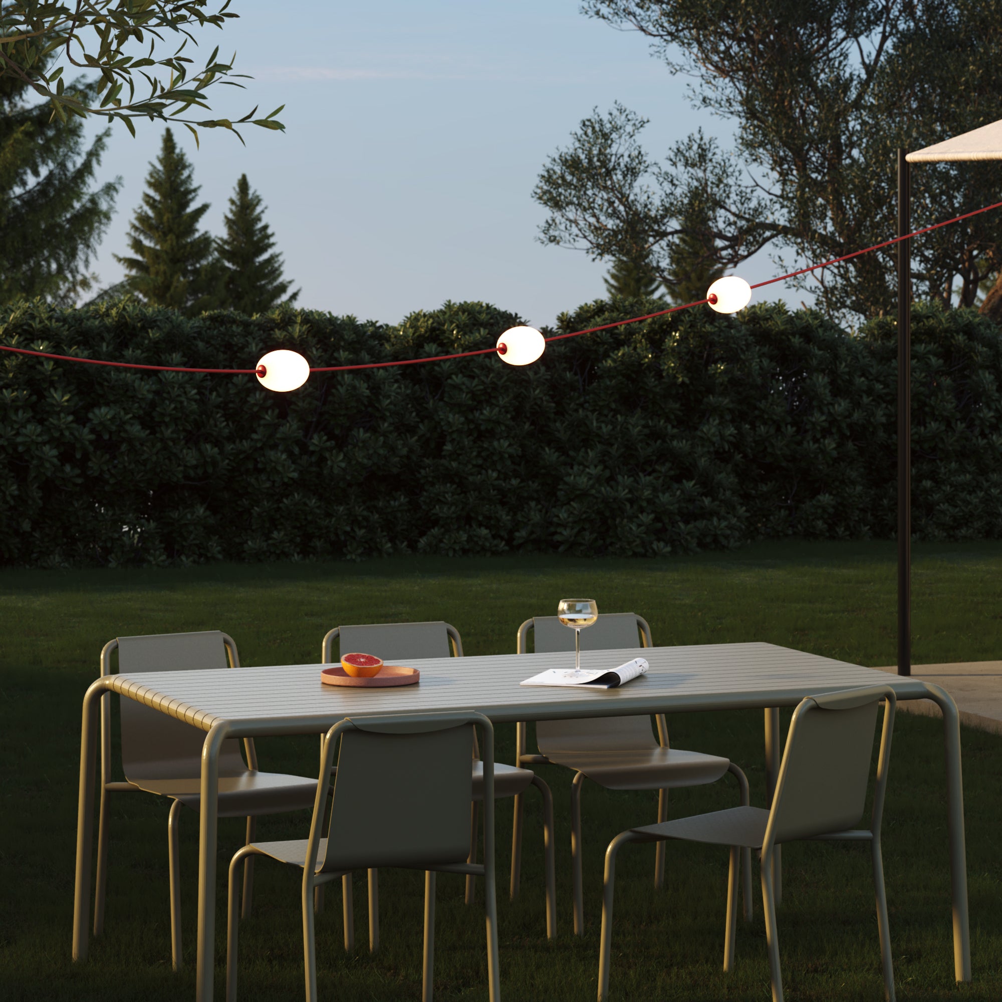 Cavo di connessione tra paralumi 70/140 cm (27 9/16" / 55 1/8") - Marina - Rosso stella marina 70 cm (27 9 16")