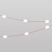 Catena luminosa 6 punti luce da esterno IP67 Rosso stella marina - Marina6
