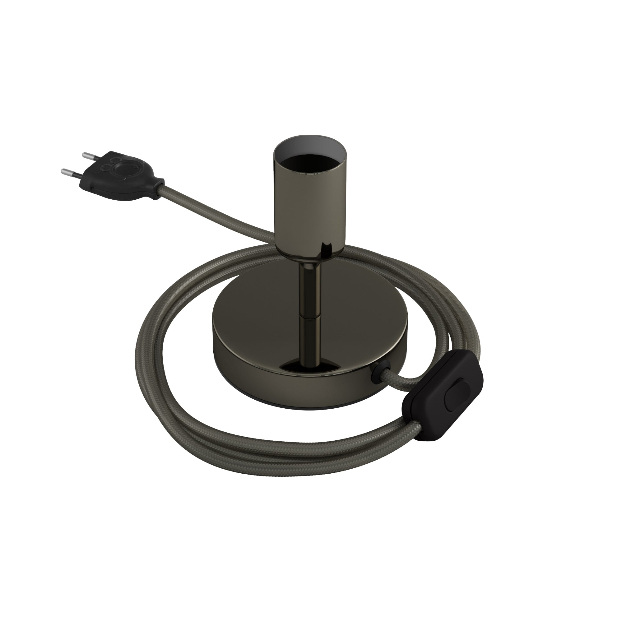 Alzaluce - Lampada da tavolo in metallo - Nero perla 5 cm