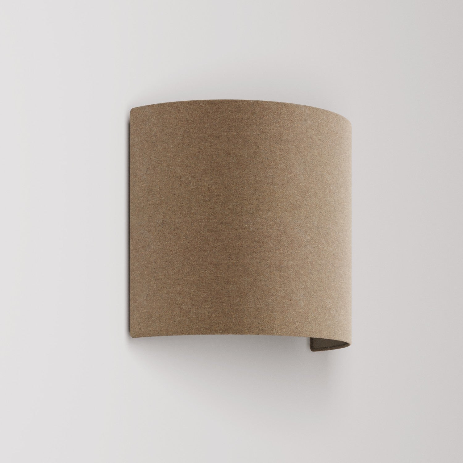 Applique Ventola con paralume in tessuto - Made in Italy - Lana Marrone