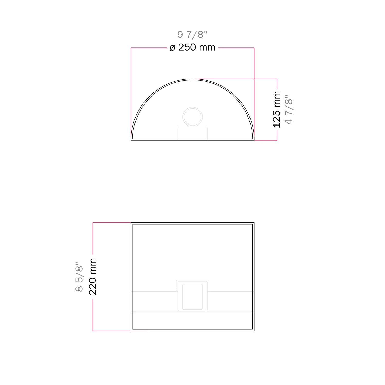 Applique Ventola con paralume in tessuto Teletta mandarino - Made in Italy