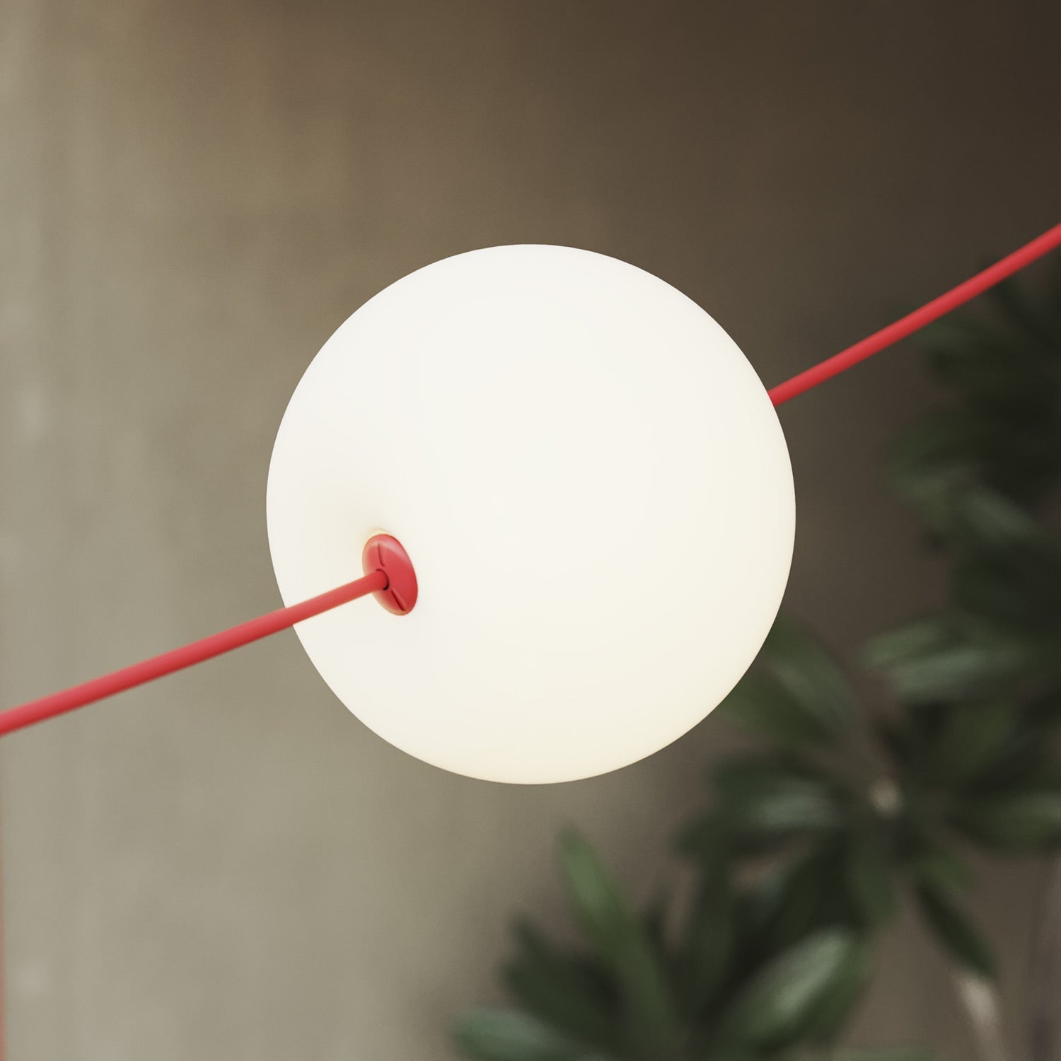 Catena luminosa 4 punti luce da esterno IP67 Rosso Stella Marina - Marina4 Cherry 140 cm