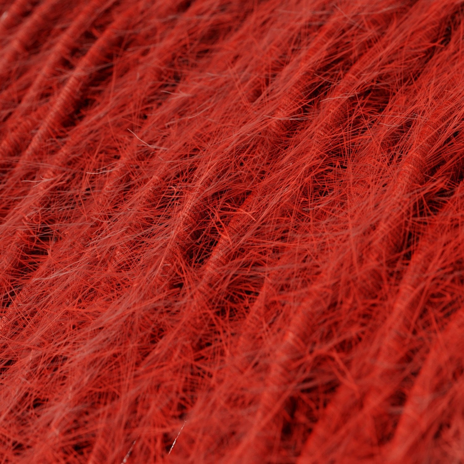 Cavo elettrico tessile color Rosso Fuoco Marlene - L'Originale Creative Cables, per le tue lampade di design - TP09