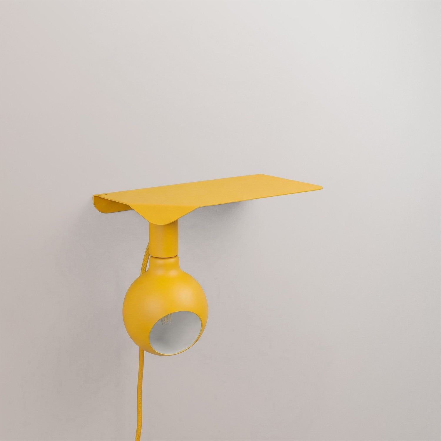 Combo Camo - Lampada con mensola - Giallo - Creative Cables