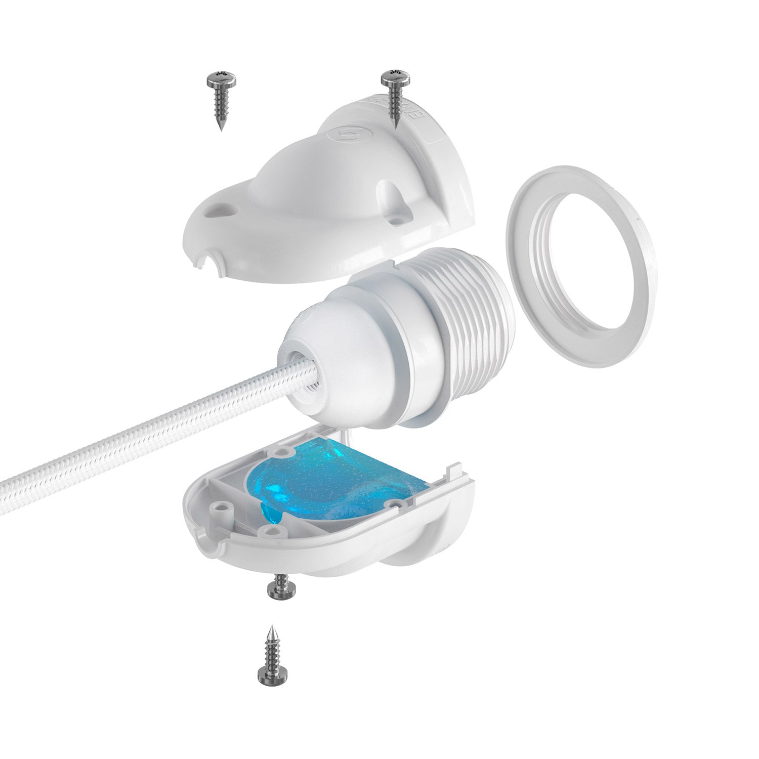 Eiva-1 - Portalampada per esterno E27 protezione IP65 per sistema Modulair - Bianco