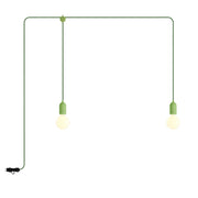 F-Snake Modulair Lampada da esterno IP65 portatile a 2 luci - Verde prato