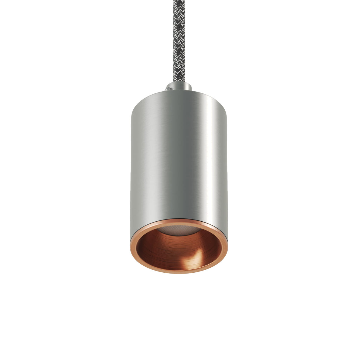 Faretto GU10 Spotlight LED Bispot - Titanio satinato / Rame satinato - Creative Cables