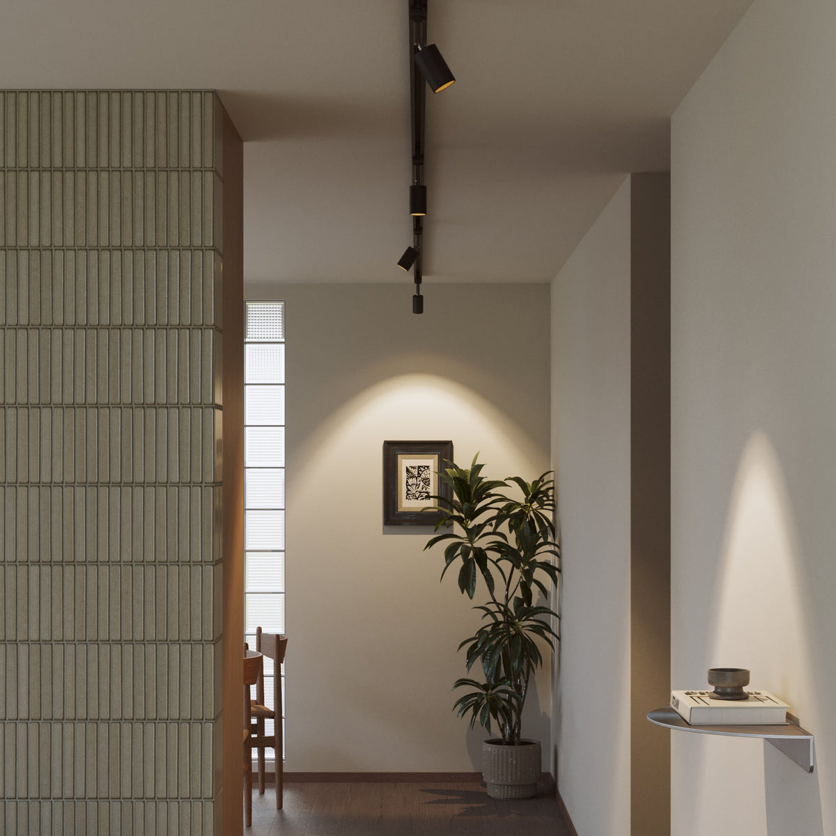 Faretto orientabile Bispot per sistema a binario - Nero Si Powergear