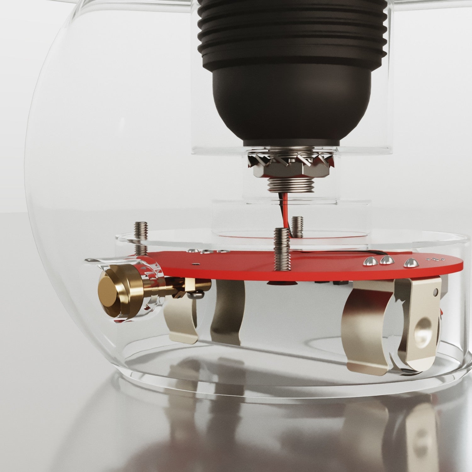 Kit elettronico per lampade a batteria 5V USB-C con portalampada E27 filettato - Nero