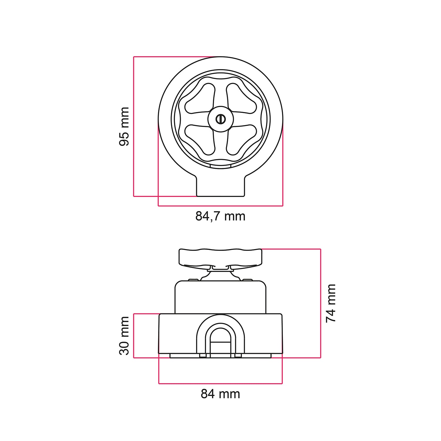 Kit interruttore/deviatore con manopola e base per Creative-Tubes in porcellana bianca Bianco 1