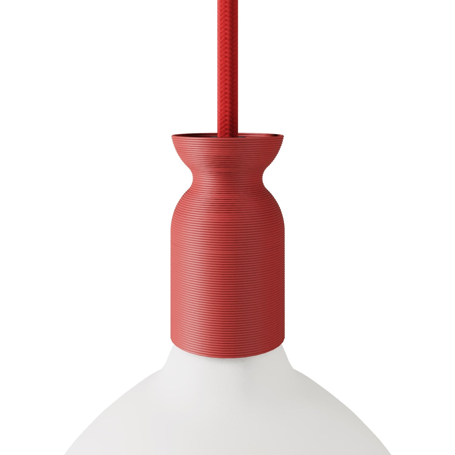 Kit portalampada E27 in plastica riciclata con stampante 3D - Terracotta