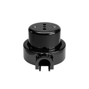 Kit presa bipasso italiana 10/16A da parete e base per Creative-Tubes in porcellana - Nero 1