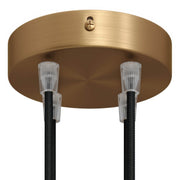 Kit rosone cilindrico in metallo a 4 fori - Bronzo satinato Conico