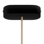 Kit rosone in legno ovale - Nero