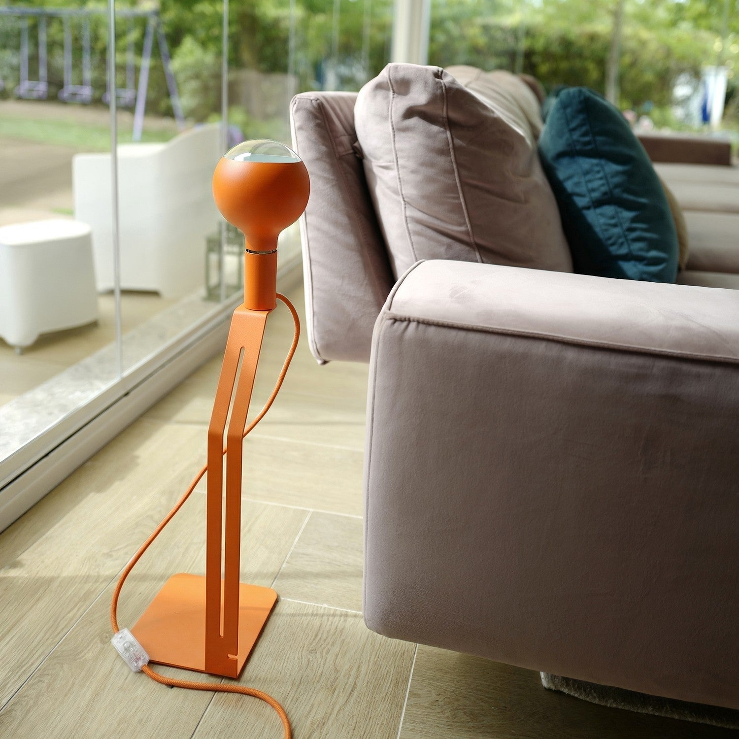 Koso Lucia - Lampada da tavolo con spina UK - Arancione