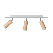 Lampada a 3 faretti con paralume Tub-E14 e Rose-One XXL rettangolare - Neutro