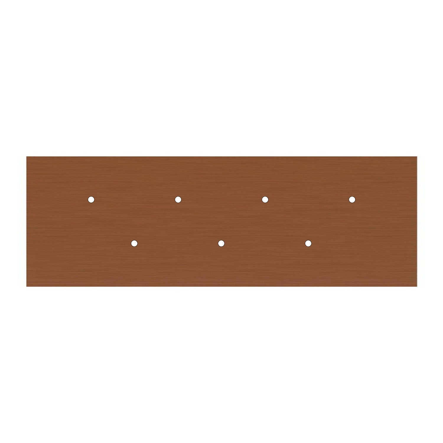 Lampada a sospensione a 7 cadute con XXL Rose-One rettangolare 675 mm con finiture in metallo - Rame satinato