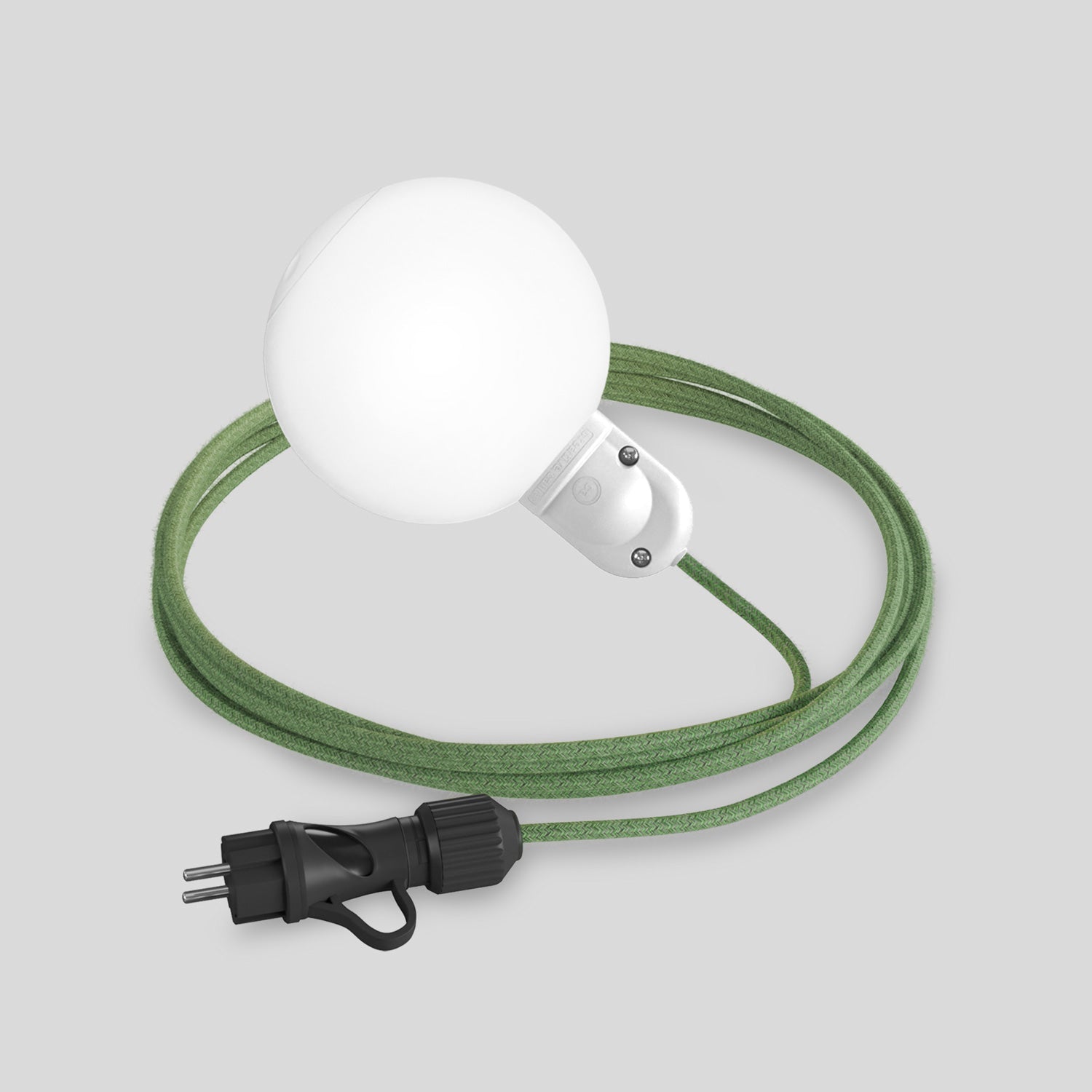 Lampada plug-in da esterno Modulair IP65 con paralume infrangibile Unbreak-a-Ball e cavo SX08