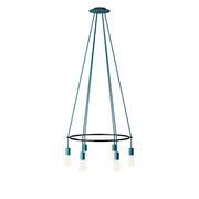 Lampadario Cage a 6 cadute Edison ST64 - Petrolio