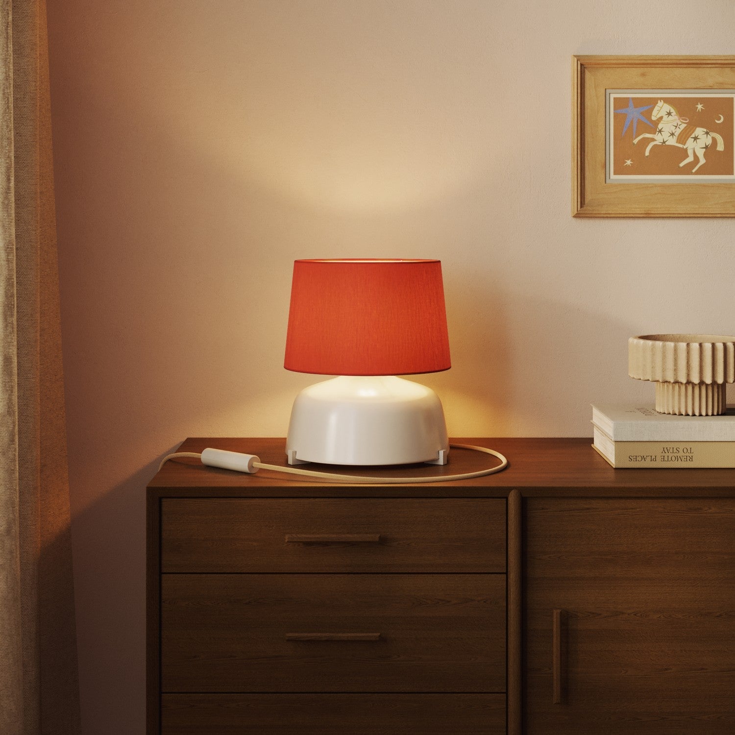 Paralume Athena con attacco E27 per lampada da tavolo o da terra - Made in Italy - Cinette Aragosta