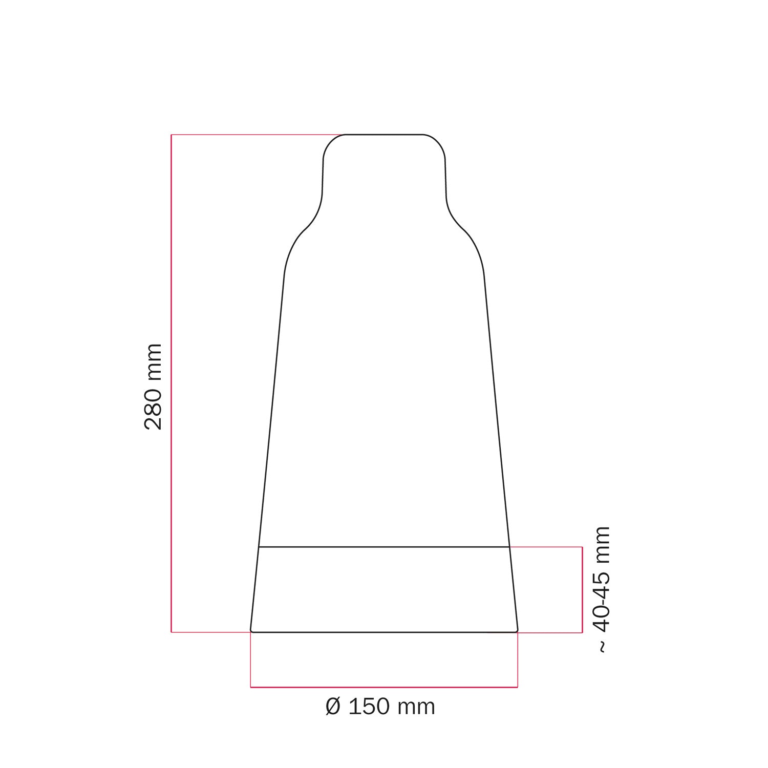 Paralume Bottiglia bicolore in ceramica Bianco e Verde salvia, collezione Materia - Made in Italy