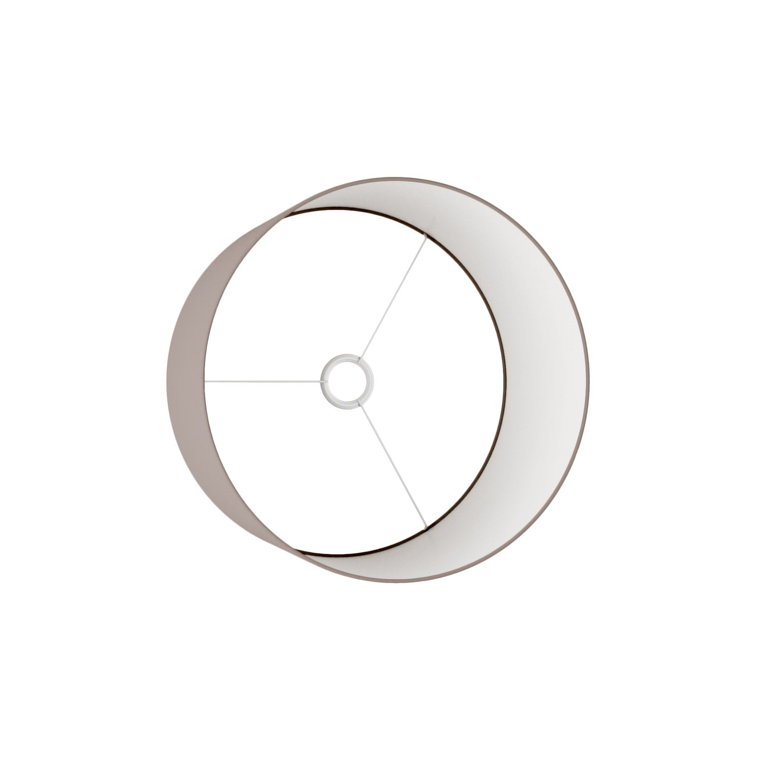 Paralume Cilindro L in tessuto con attacco E27 - Made in Italy - Arenal Cenere