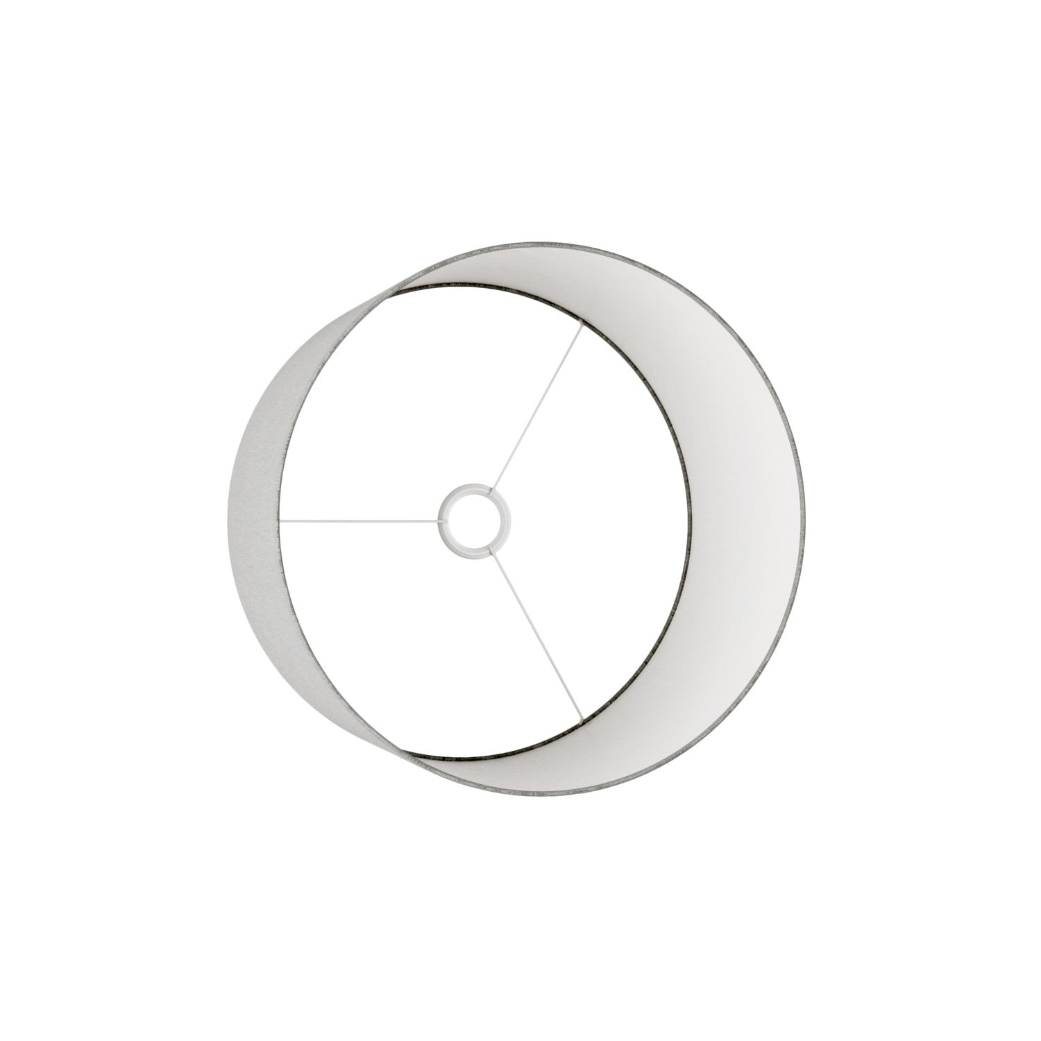 Paralume Cilindro L in tessuto con attacco E27 - Made in Italy - Camelot Grigio