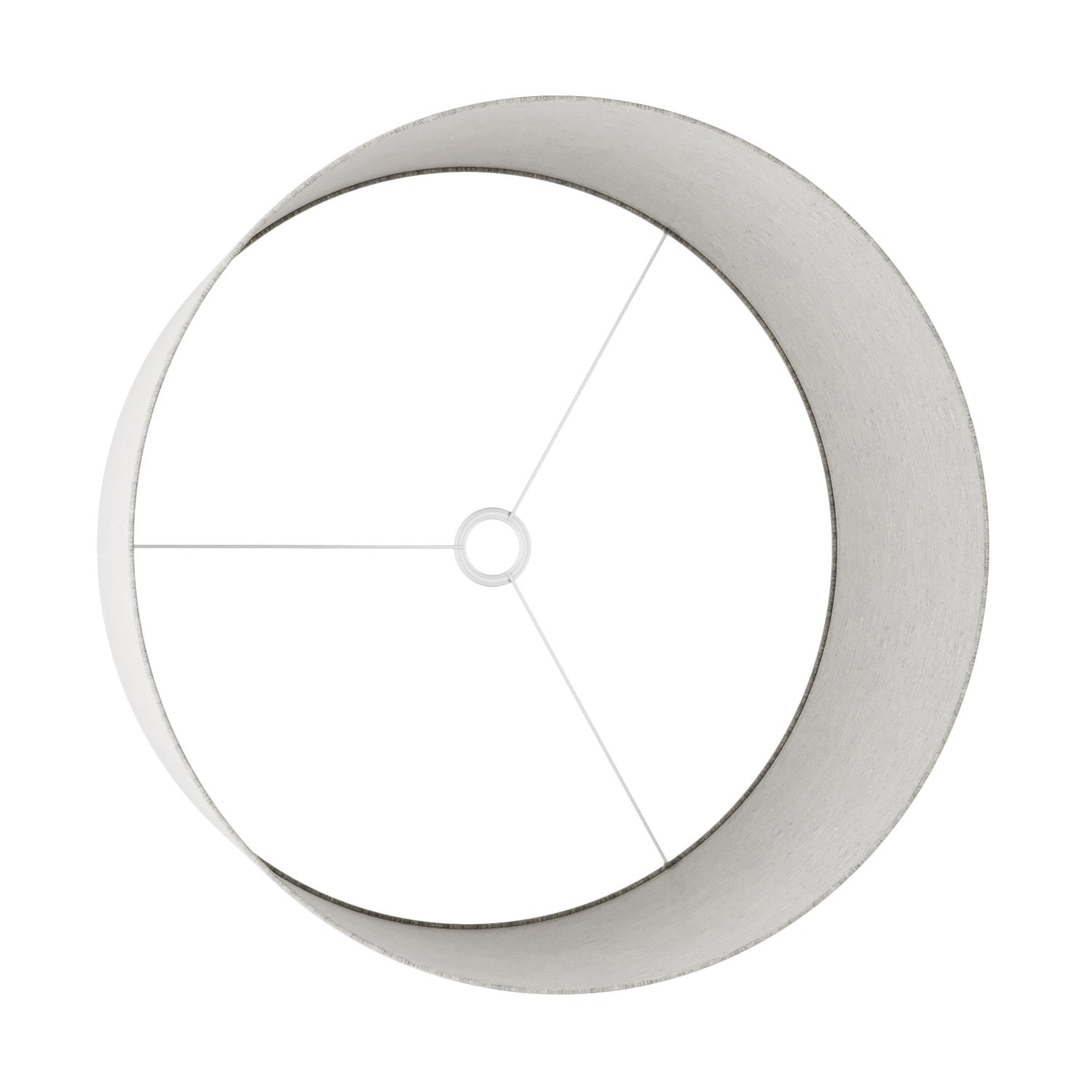 Paralume Cilindro XXL in tessuto con attacco E27 - Made in Italy - Lana Grigio Chiaro