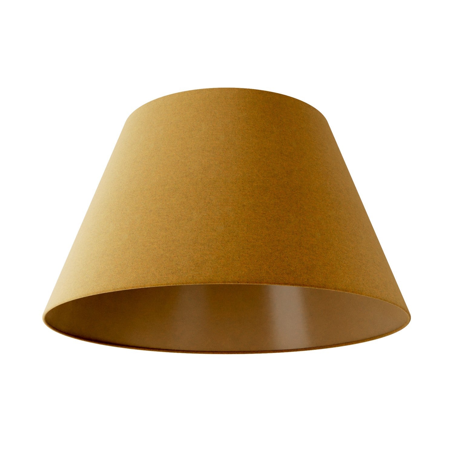 Paralume Impero L per sospensione con attacco E27 - Made in Italy -Lana Senape